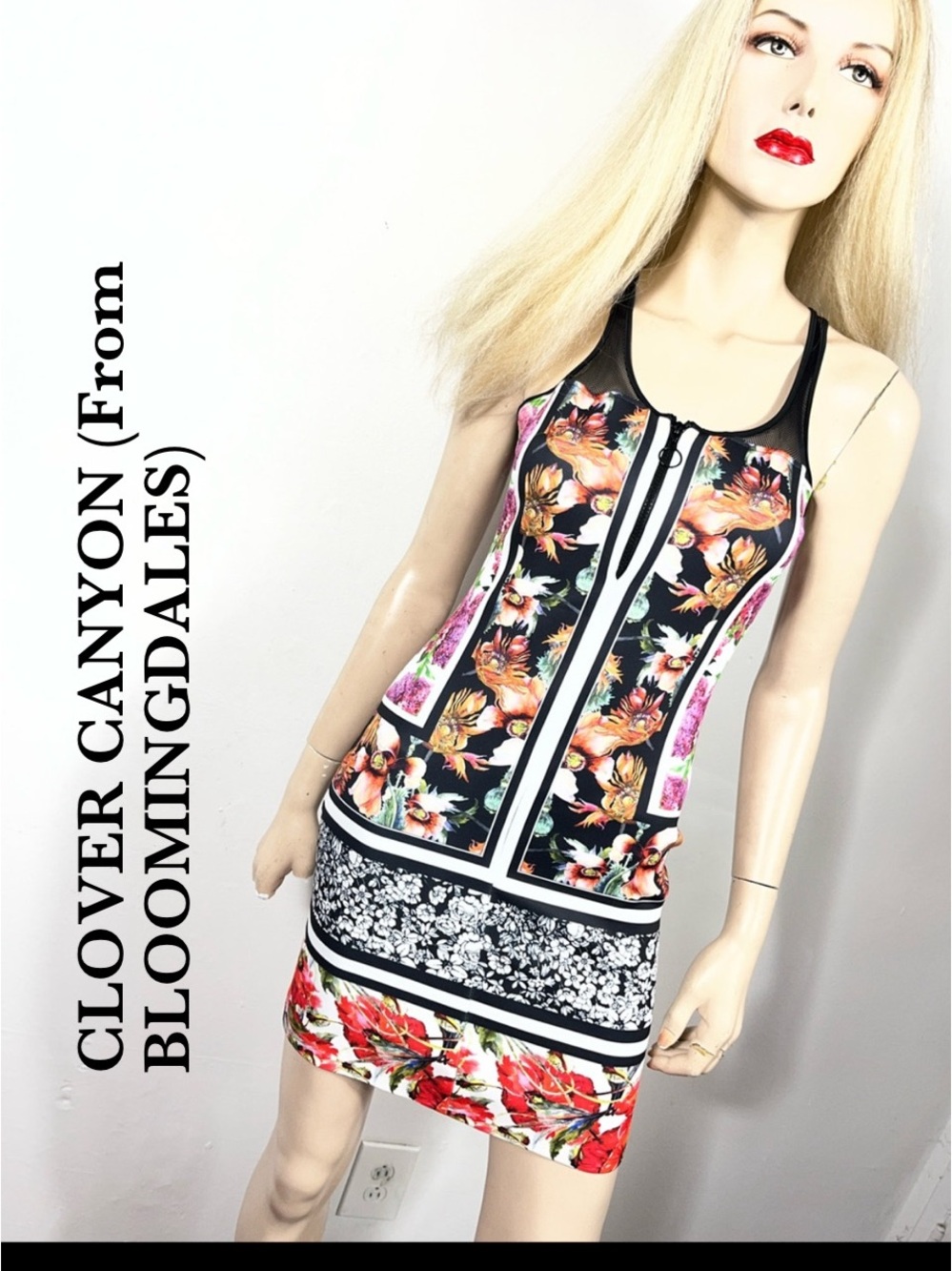 Clover Canyon Multicolor Neorene bodycon Dress Bloomingdale’s